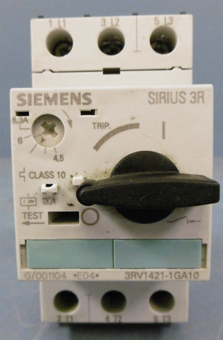 Siemens Sirius 3R Circuit Breaker 3RV14211GA10 50/60Hz