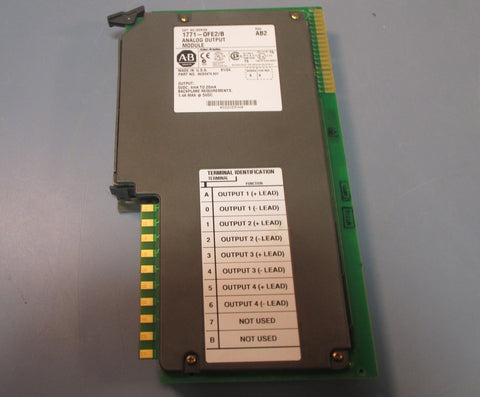 Allen Bradley 1771OFE2/B Rev. AB2 Analog Output Module Series B Used
