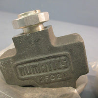Lot of (2) Numatics 2FC2B Flow Control Valve, Aluminum Body, Sloted Stem