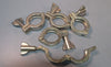 Wing Nut Stainless Steel Flange Clamps for 2" OD Flange lot of 5