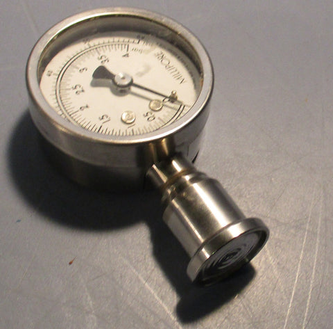 Millipore B26525 Stainless Steel Analog Sanitary Gauge 0-60 psi