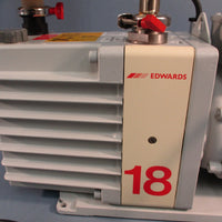 EDWARDS E1M18 CODE #A34324904 SINGLE STAGE OIL SEALED ROTARY VANE VACUUM PUMP