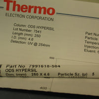 Thermo Electron Agilent 7991618584 ODS Hypersil Column Dim mm 250mm x 4.6mm 5um