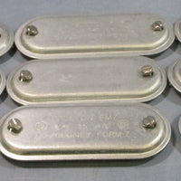 Appleton 470 11/4" Conduit Outlet Cover Form 7 51/2" L 21/4" W  (Lot of 9)