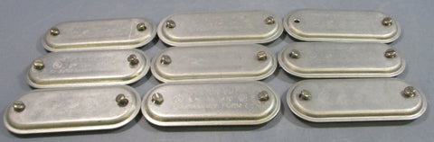 Appleton 470 11/4" Conduit Outlet Cover Form 7 51/2" L 21/4" W  (Lot of 9)