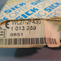 Used SICK WL27 2F430 Sensick Photoeye Proximity Switch Sensor 24vdc