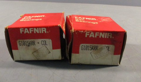 Lot of (2) Fafnir Ball Bearings G1015KRR+COL