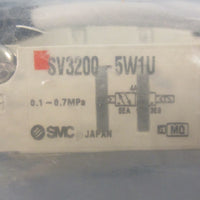 SMC SV3200-5W1U-03N Solenoid Valve 0.1-0.7MPa 24 VDC 101PSI Max