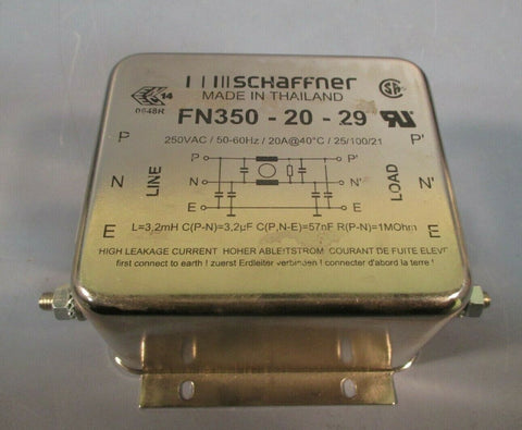 SCHAFFNER POWER LINE FILTER FN3502029