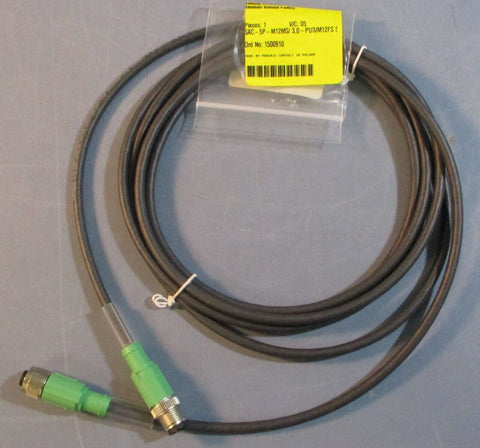 Phoenix Contact SAC-5P-M12MS/3,0-PUR/M12FS 5-Pos. Sensor/Actuator Cable 3m Long