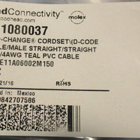 Molex 1201080037 BradConnectivity Cordset E11A06002M150 15M Lot Of 5