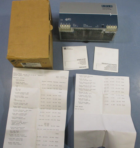 EGS Sola Power Supply SDN 20-24-480 24VDC 20A Output, 480VAC 1.5A Input 3PH