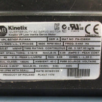 AllenBradley Kinetex VPLB0753FPJ14AA VP Low Inertia Servo Motor 3 Phase