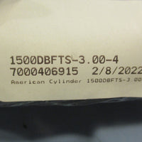 American 1500DBFTS3.004 Pneumatic Cylinder 11/2" Bore 3" Stroke