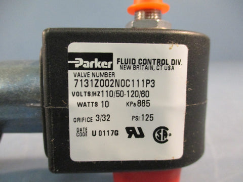 PARKER FLUID CONTROL VALVE 7131Z002-N0C111P3 110/50-120/60V 10 WATTS