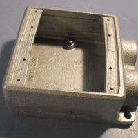 Crouse Hinds FSS222 3/4" Aluminum  Condulet Gang Cast Device Box
