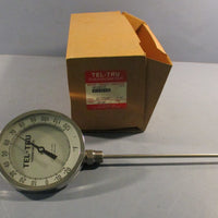 TelTru Thermometer BC550R Analog dial Thermometer Stem 9 " 1/2 NPT Lot of 3
