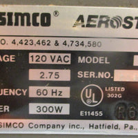 Simco A300 Aerostat Ionizer Heater 120 VAC 2.75 A 60 Hz 300 W