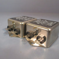 Lot of 2 Schaffner Power Line Filter 6A 110/250VAC/ 5060Hz FN2060606
