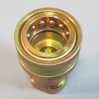 Parker Coated Steel 3/4" Coupler H662 3/4"14 NPTF NOS