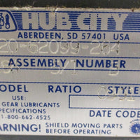 Hub City 022062099264 Gear Reducer Model 264 5:1 Ratio 11/4" Shaft Dia