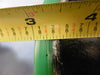 New Albion Alathane 8" X 2" Wheel Non Swivel Fixed Position Poly Cast Iron Black