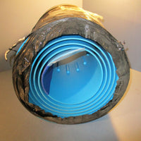 Accurate 74X.AX1 18" X 224" Conveyor Belt Drop Ends Blue Metal Detectable