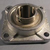 Ami MUCF210-32NP Square Flanged 4 bolt Bearing 2" Bore Nickel Plated Cast Iron