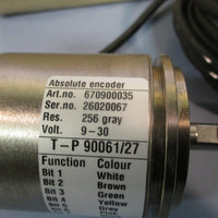 LEINE&LINDE ANGLE ROTARY ENCODER #90061-0027 670900035 Serial # 37110058