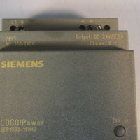 Siemens 6EP13321SH42 Power Supply Input 100240 Volt LOGO!Power