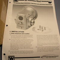 Winsmith E20MDSA51160A8 Gearbox Single Reduction Dlr Assembly 1 1/2" Shft Dia