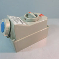 Mennekes Pin & Sleebe Switched Interlock Receptacle ME 420MI9M2 20 AMP 3 Phase