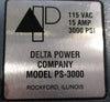Delta Power Company PS-3000 Pressure Switch 115VAC 15A 3000PSI PS3000