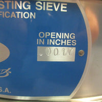 VWR 57334486 #325 U.S. Standard Testing Sieve 8" Diameter Stainless