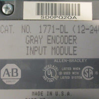 Allen Bradley 1771-DL Encoder Input Module Gray 1771DL 12-24V 10" Length