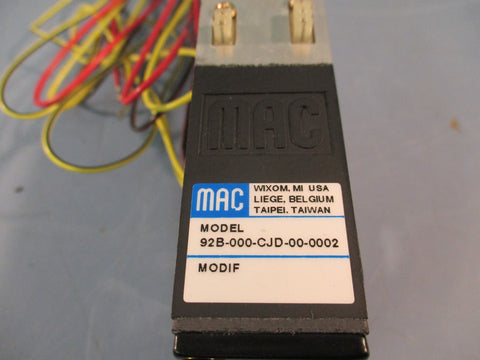 Mac Solenoid Base / Manifold 92B-000-CJD-00-0002