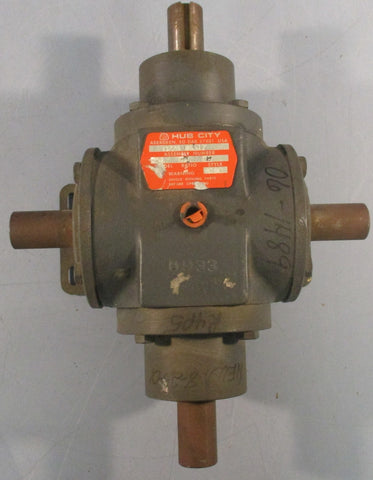 Hub City 0220-00517 Right Angle Bevel Speed Reducer 1:1 Ratio Model 11