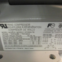 Fuji Electric VFC300A-7W 0.56HP 460 Volt 50/60 Hz Ring Compressor, 2 Pole