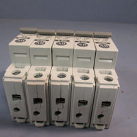 LOT OF (5) ALLENBRADLEY G 050 CIRCUIT BREAKER, 5A, 1/2 HP SERIES C 1492CB1
