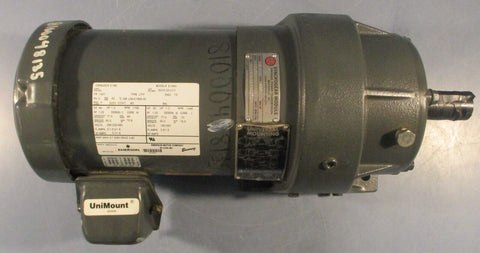 Emerson E186 3PH Motor E186A Synchrogear R276/L12113272N Gearbox 1-1/4" Shaft