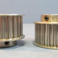 Lot 2 Dillin Engineering 035791 Flanged Timing Pulley 4 Mount Hole 22 Teeth NWOB