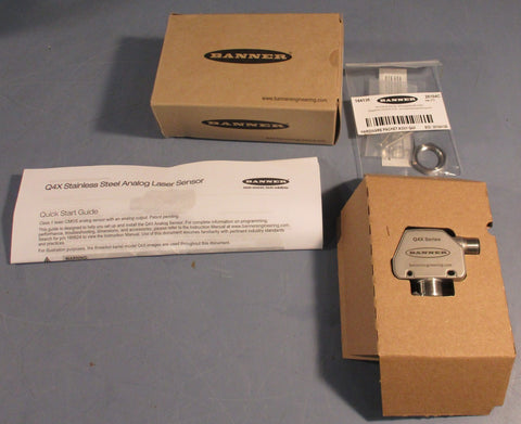 Banner Q4XTILAF500-Q8 Laser Distance Sensor Q4X Series 802751 12-30VDC