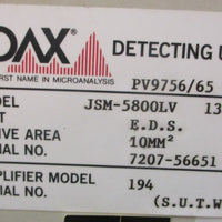 Edax CDU Leap Detector Model JSM5800LV PV9756/65 10mm Sq Active Area