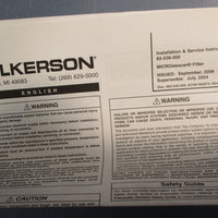Wilkerson M26-04-X00 Activated Carbon Adsorption Filter Assembly 0.003 Micron