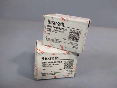 Lot of 2 Rexroth Segment Linear Bushing R066802530