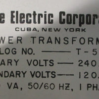 Acme T53005 Power Transformer 240/480V Primary, 120/240V Secondary 1PH, 100VA