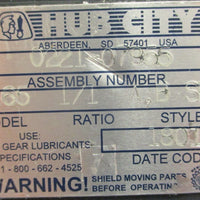 Hub City 022107955 Right Angle Bevel Gear Drive 1:1 Model 165 1" Shaft Dia NOS