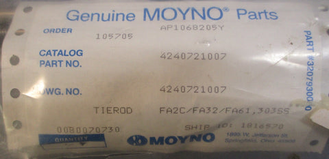 Genuine Moyno Parts 4240721007 Tie Rod 115/8" L 5/16" Shaft Dia (Lot of 3)