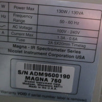 Thermo Nicolet NicPlan IR Microscope w/ MagnaIR 760 Spectrometer & Software