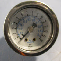 Lot of (2) ENFM 7RW132C0K301KG Pressure Gauge 711411/21/8 015 PSI/BAR